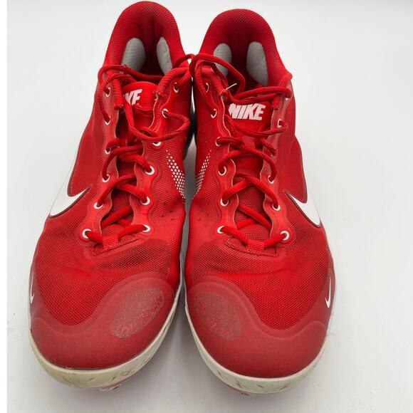 Nike Alpha Huarache Elite 3 Low Baseball Cleats University Red Men 13 CK0746-600 - Picture 4 of 10